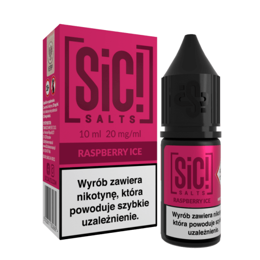 Liquid SiC! Salts 10ml Raspberry Ice 20mg -zdjęcie numer 1
