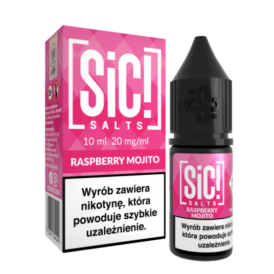 Liquid SiC! Salts 10ml Raspberry Mojito 20mg -zdjęcie numer 1