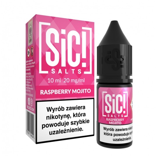 Liquid SiC! Salts 10ml Raspberry Mojito 20mg -zdjęcie numer 1