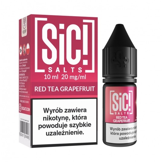 Liquid SiC! Salts 10ml Red Tea Grapefruit 20mg -zdjęcie numer 1