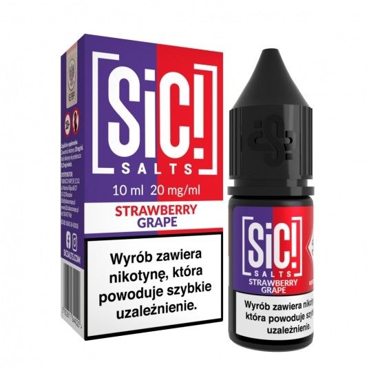 Liquid SiC! Salts 10ml Strawberry Grape 20mg -zdjęcie numer 1