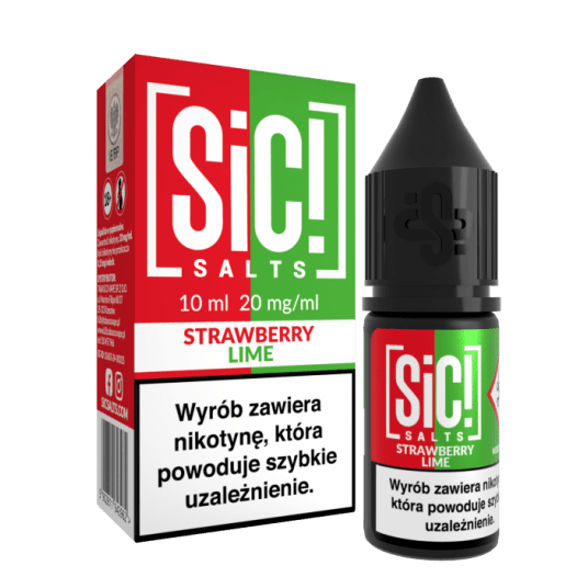 Liquid SiC! Salts 10ml Strawberry Lime 20mg -zdjęcie numer 1