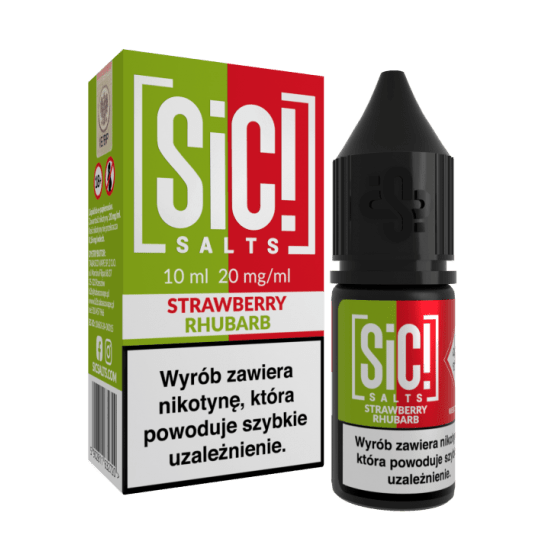 Liquid SiC! Salts 10ml Strawberry Rhubarb 20mg -zdjęcie numer 1