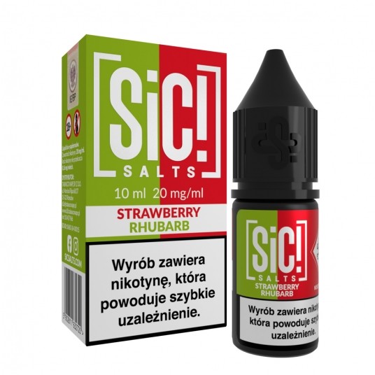 Liquid SiC! Salts 10ml Strawberry Rhubarb 20mg -zdjęcie numer 1