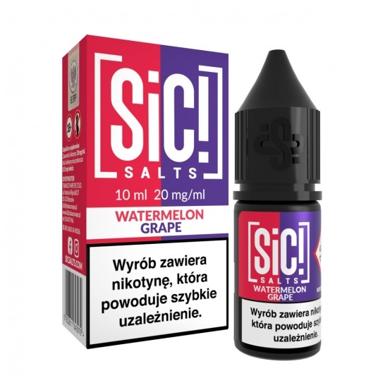 Liquid SiC! Salts 10ml Watermelon Grape 20mg -zdjęcie numer 1