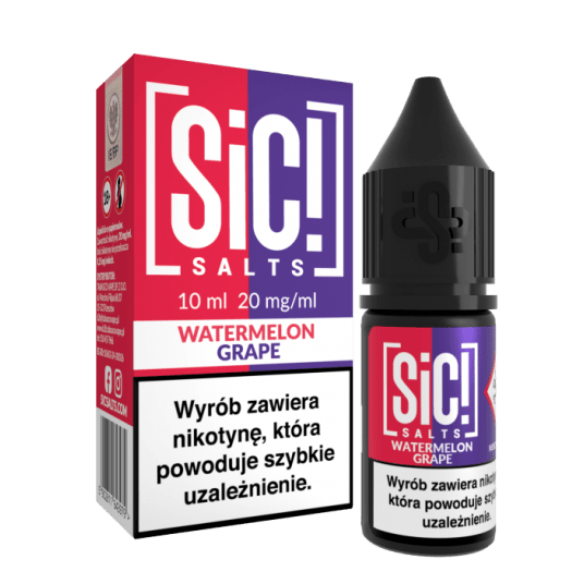 Liquid SiC! Salts 10ml Watermelon Grape 20mg -zdjęcie numer 1
