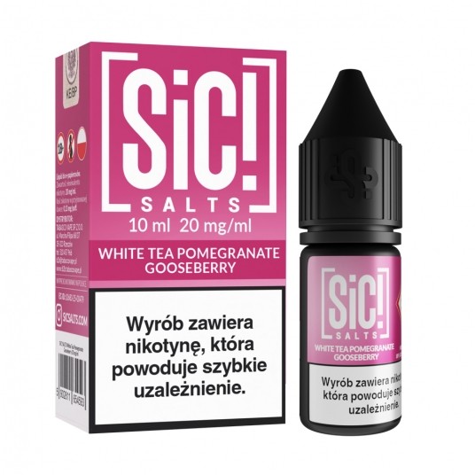 Liquid SiC! Salts 10ml White Tea Pomegr Goose 20mg -zdjęcie numer 1