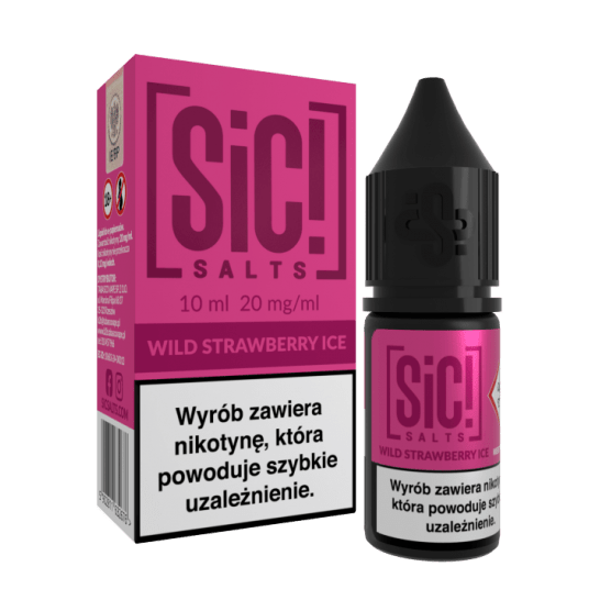 Liquid SiC! Salts 10ml Wild Strawberry Ice 20mg -zdjęcie numer 1