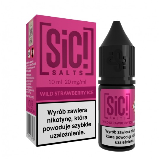 Liquid SiC! Salts 10ml Wild Strawberry Ice 20mg -zdjęcie numer 1