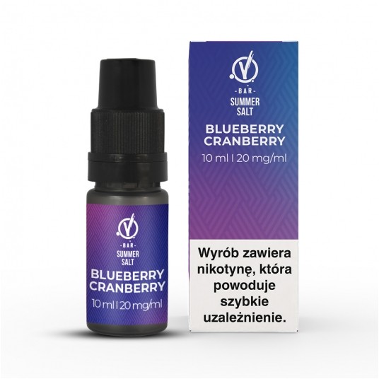 Liquid VBar Salt 10ml Blueberry Cranberry 20mg -zdjęcie numer 1