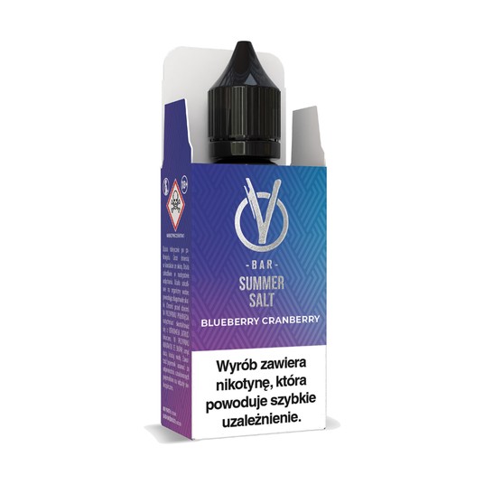Liquid VBar Salt 10ml Blueberry Cranberry 20mg -zdjęcie numer 1