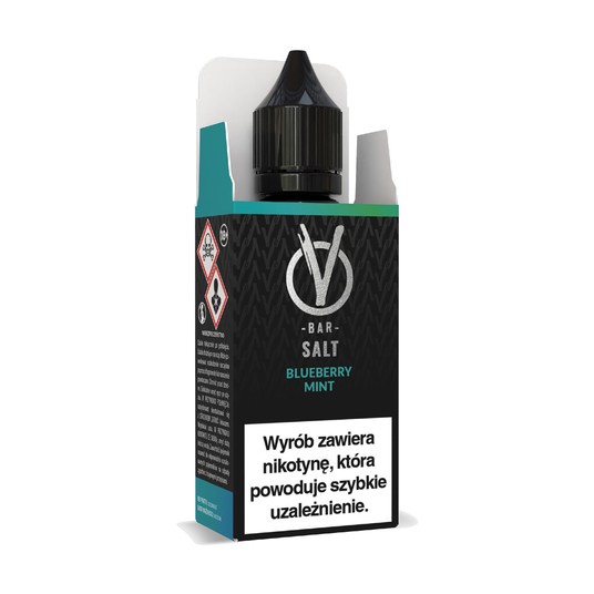 Liquid VBar Salt 10ml Blueberry Mint 20mg -zdjęcie numer 1