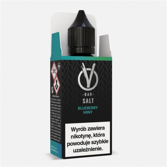 Liquid VBar Salt 10ml Blueberry Mint 20mg -zdjęcie numer 1