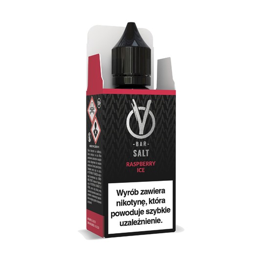 Liquid VBar Salt 10ml Raspberry Ice 20mg -zdjęcie numer 1