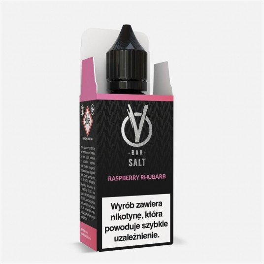 Liquid VBar Salt 10ml Raspberry Rhubarb 20mg -zdjęcie numer 1