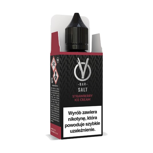 Liquid VBar Salt 10ml Strawberry Ice Cream 20mg -zdjęcie numer 1