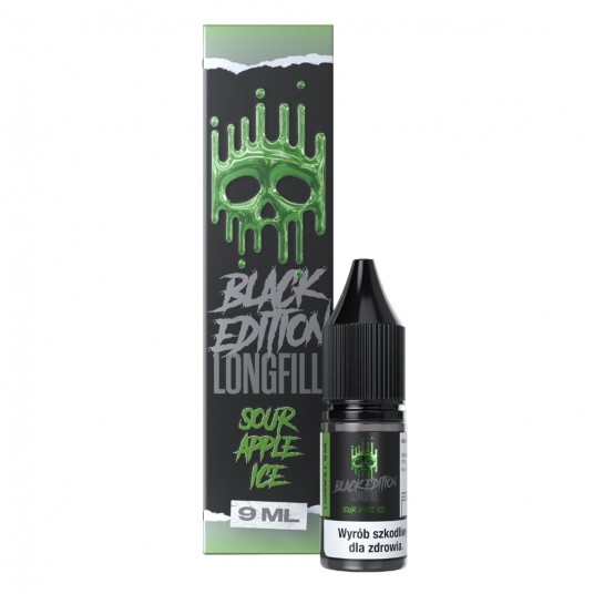 Longfill Dark Line Black 9ml Sour Apple Ice -zdjęcie numer 1