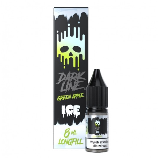 Longfill Dark Line Ice 8ml Green Apple -zdjęcie numer 1