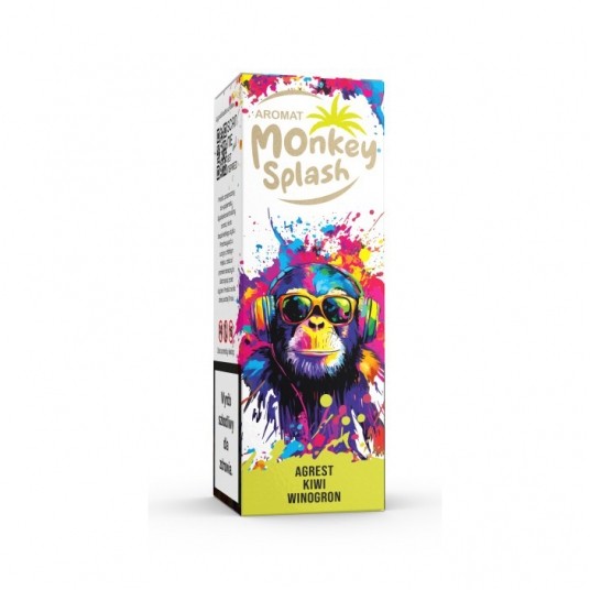 Monkey Splash Agrest Kiwi Winogrono 8ml -zdjęcie numer 1