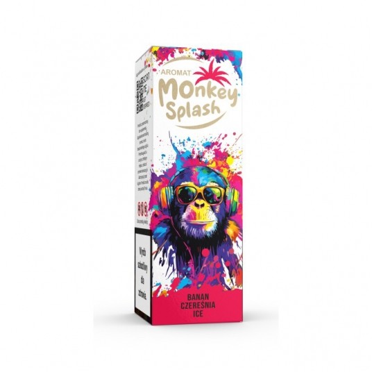 Monkey Splash Banan Czereśnia Ice 8ml -zdjęcie numer 1
