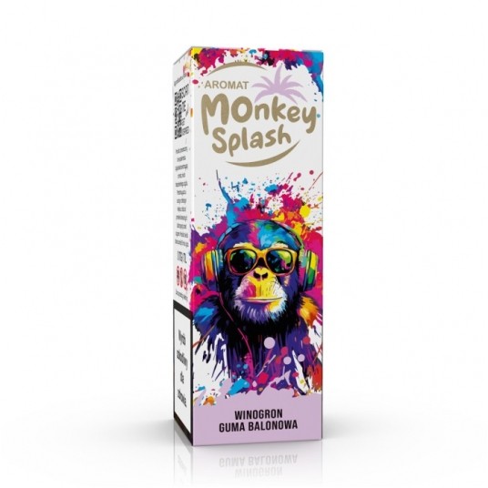 Monkey Splash Winogrono Guma Balonowa 8ml -zdjęcie numer 1