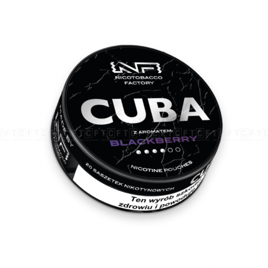 Woreczki nikotynowe CUBA Black Blackberry 20mg -zdjęcie numer 1