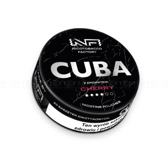 Woreczki nikotynowe CUBA Black Cherry 20mg -zdjęcie numer 1
