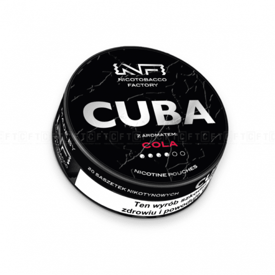 Woreczki nikotynowe CUBA Black Cola 20mg -zdjęcie numer 1