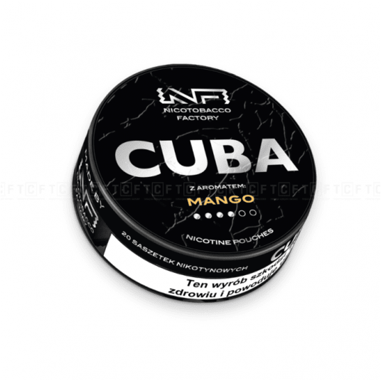 Woreczki nikotynowe CUBA Black Mango 20mg -zdjęcie numer 1