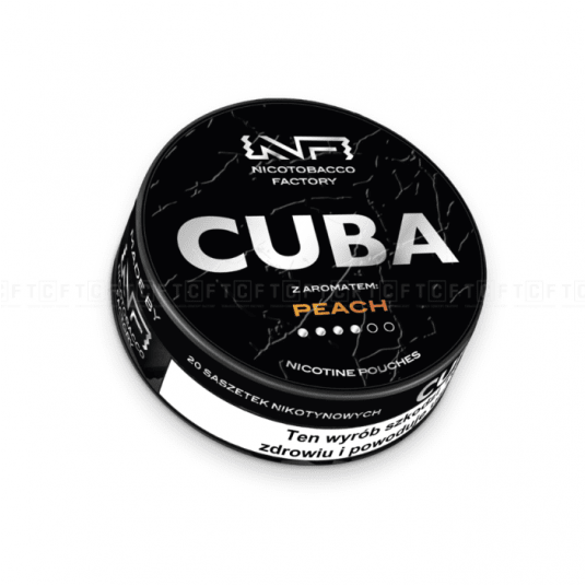 Woreczki nikotynowe CUBA Black Peach 20mg -zdjęcie numer 1