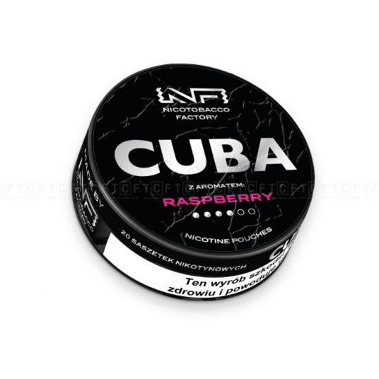 Woreczki nikotynowe CUBA Black Raspberry 20mg -zdjęcie numer 1