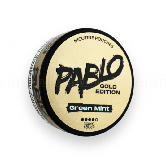 Woreczki nikotynowe Pablo Gold Green Mint 20mg -zdjęcie numer 1