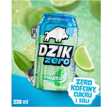 DZIK BEZKOFEINOWY ZERO KALORII MOJITO 330ML