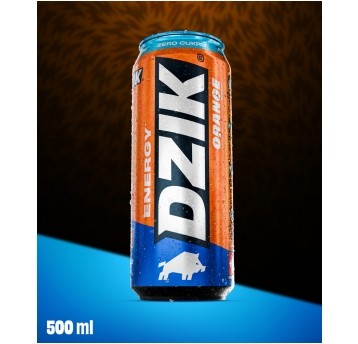 DZIK ENERGY ZERO KALORII ORANGE 500ML