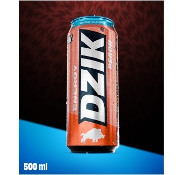 DZIK ENERGY ZERO KALORII PEACH 500ML