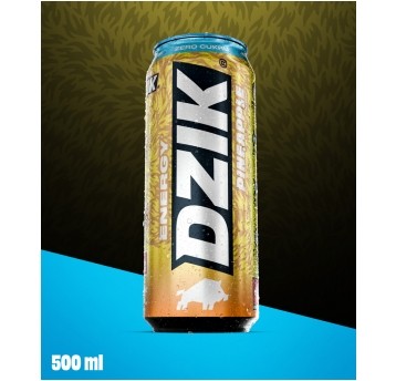 DZIK ENERGY ZERO KALORII PINEAPPLE 500ML