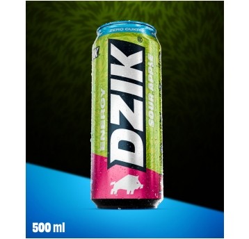 DZIK ENERGY ZERO KALORII SOUR APPLE 500ML