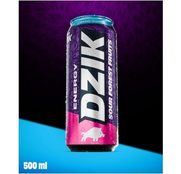DZIK ENERGY ZERO KALORII SOUR FOREST FRUITS 500ML