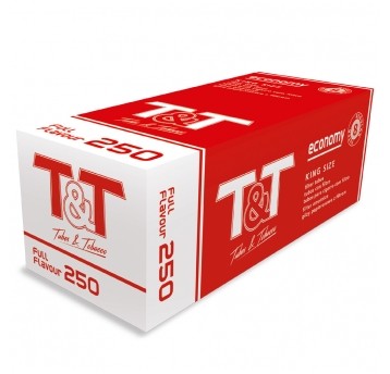 Gilza papierosowa T&T 250 szt.