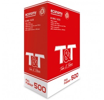 Gilza papierosowa T&T 500 szt.