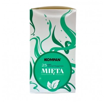 Karta Aromatyzująca KOMPAN Mięta 25szt.