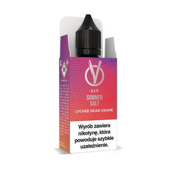 Liquid VBar Salt 10ml Lychee Pear Grape 20mg