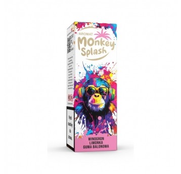 Monkey Splash Winogrono Limonka Guma Balonowa 8ml