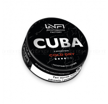 Woreczki nikotynowe CUBA Black Cold Dry 20mg