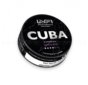 Woreczki nikotynowe CUBA Black Grape 20mg